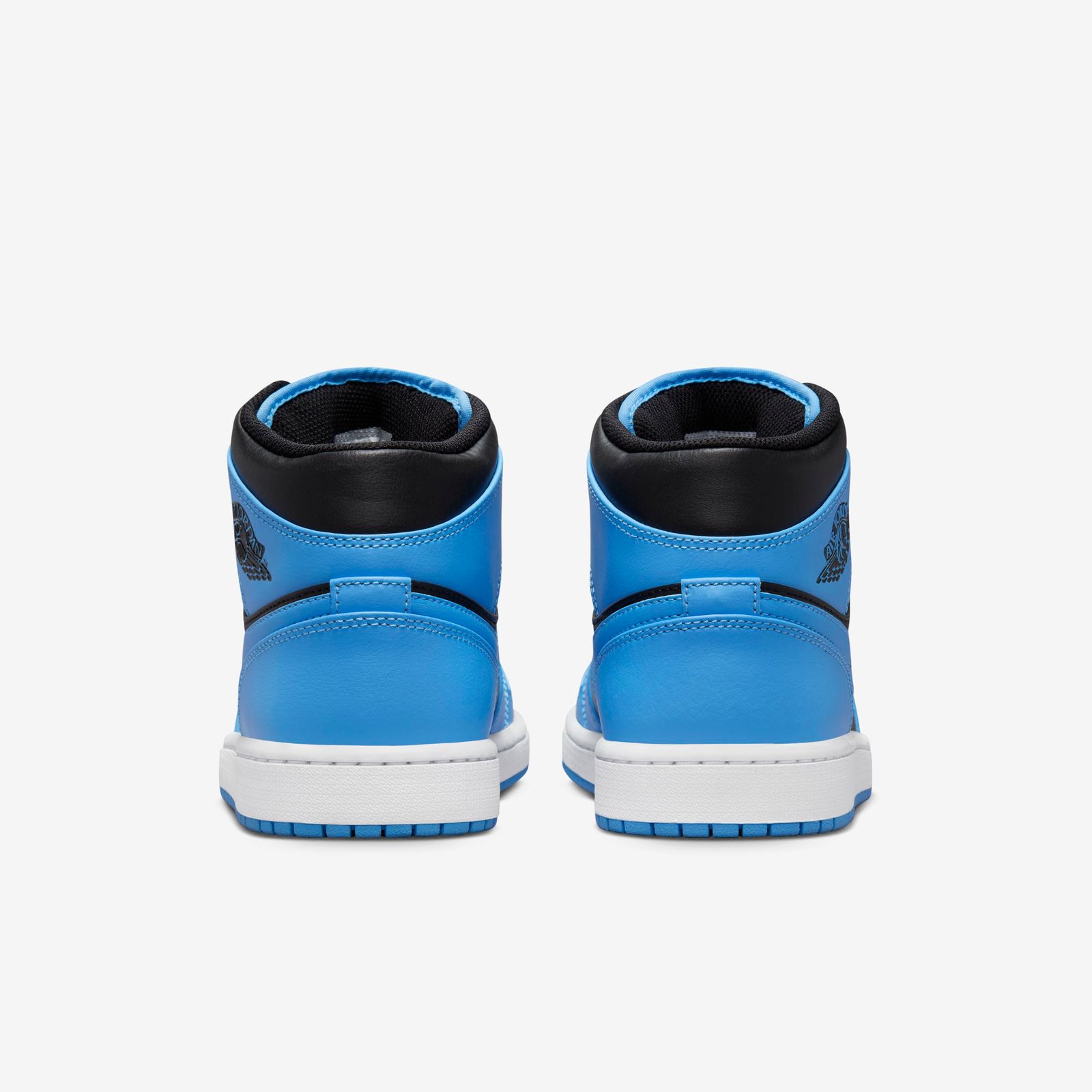 Jordan 1 mid azul y blanco shops