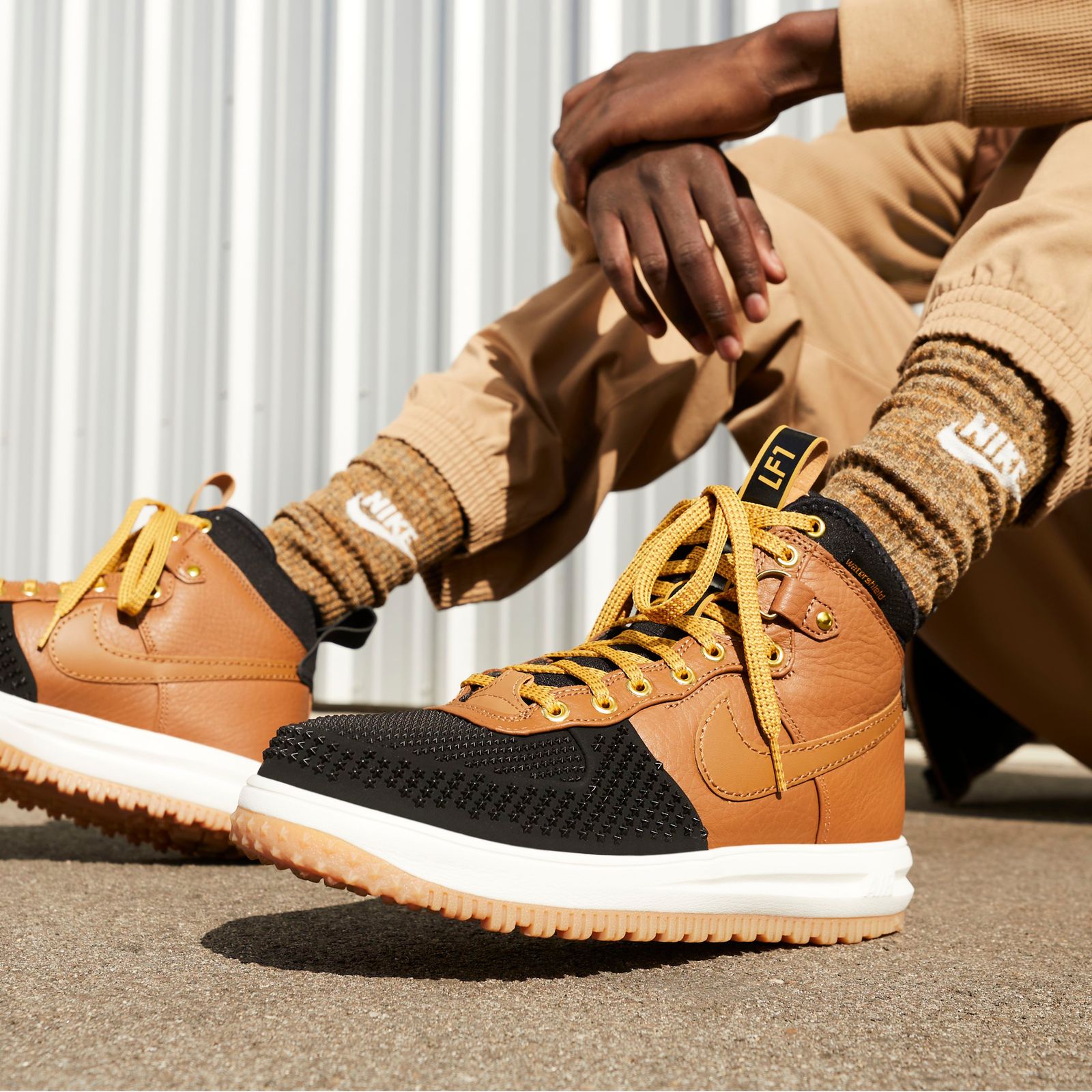 Nike lunar force 1 duckboot tan on sale