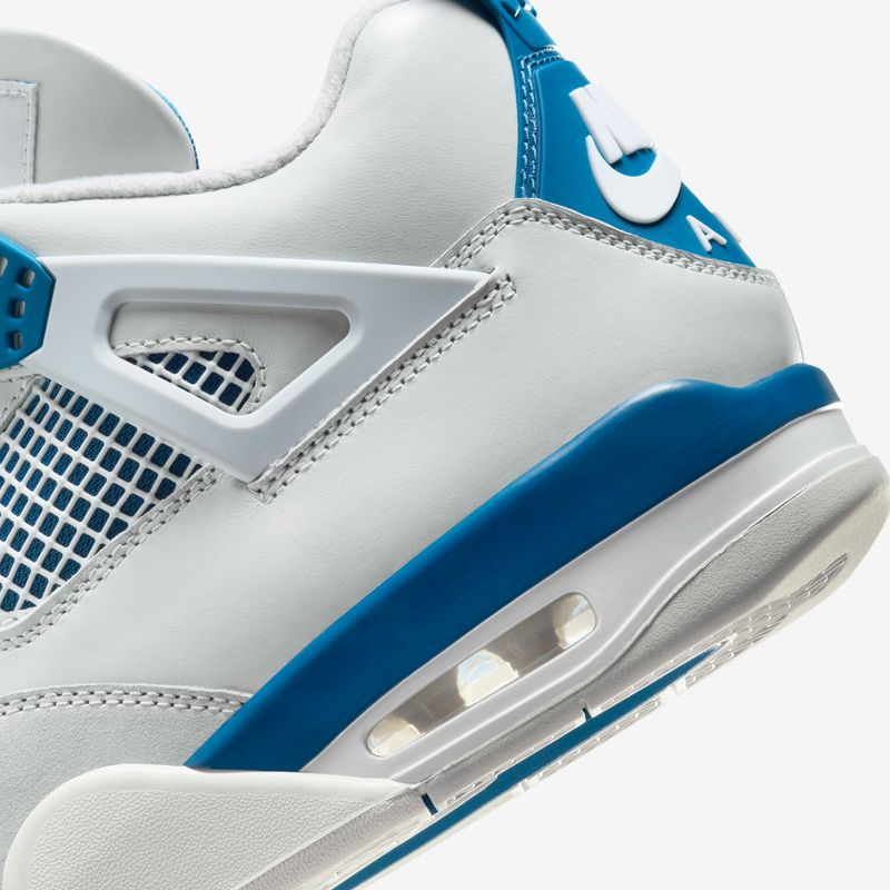 Jordan retro 4 blanco con azul deals